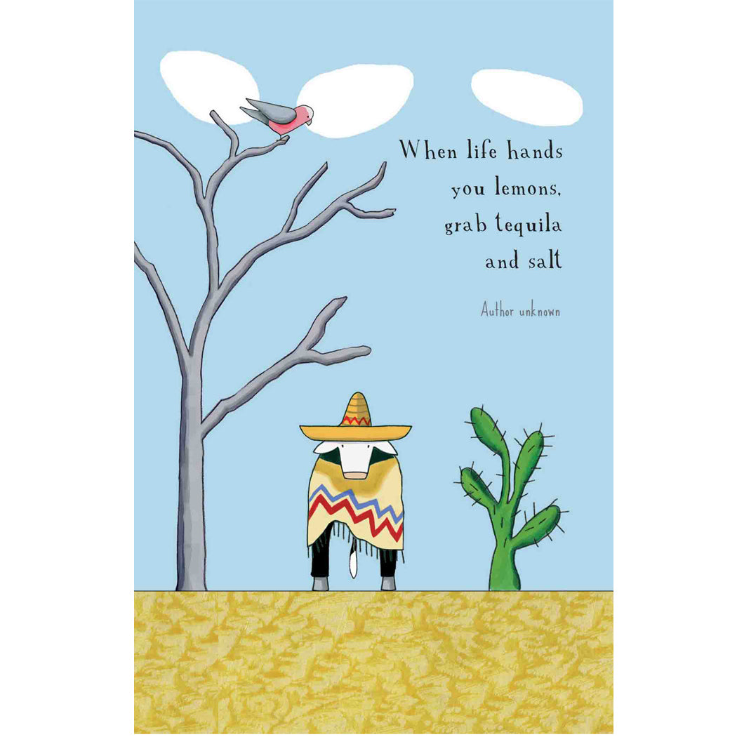 RTD Greeting Card - Cow Cocktail