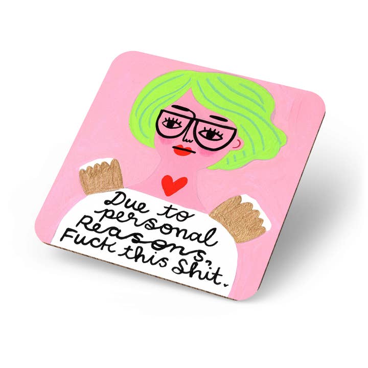 Due To Personal Reasons Fts Grumpy Angel Coaster