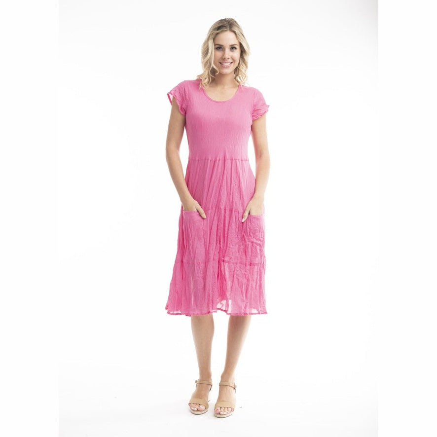 ESSENTIALS DRESS FRONT POCKET