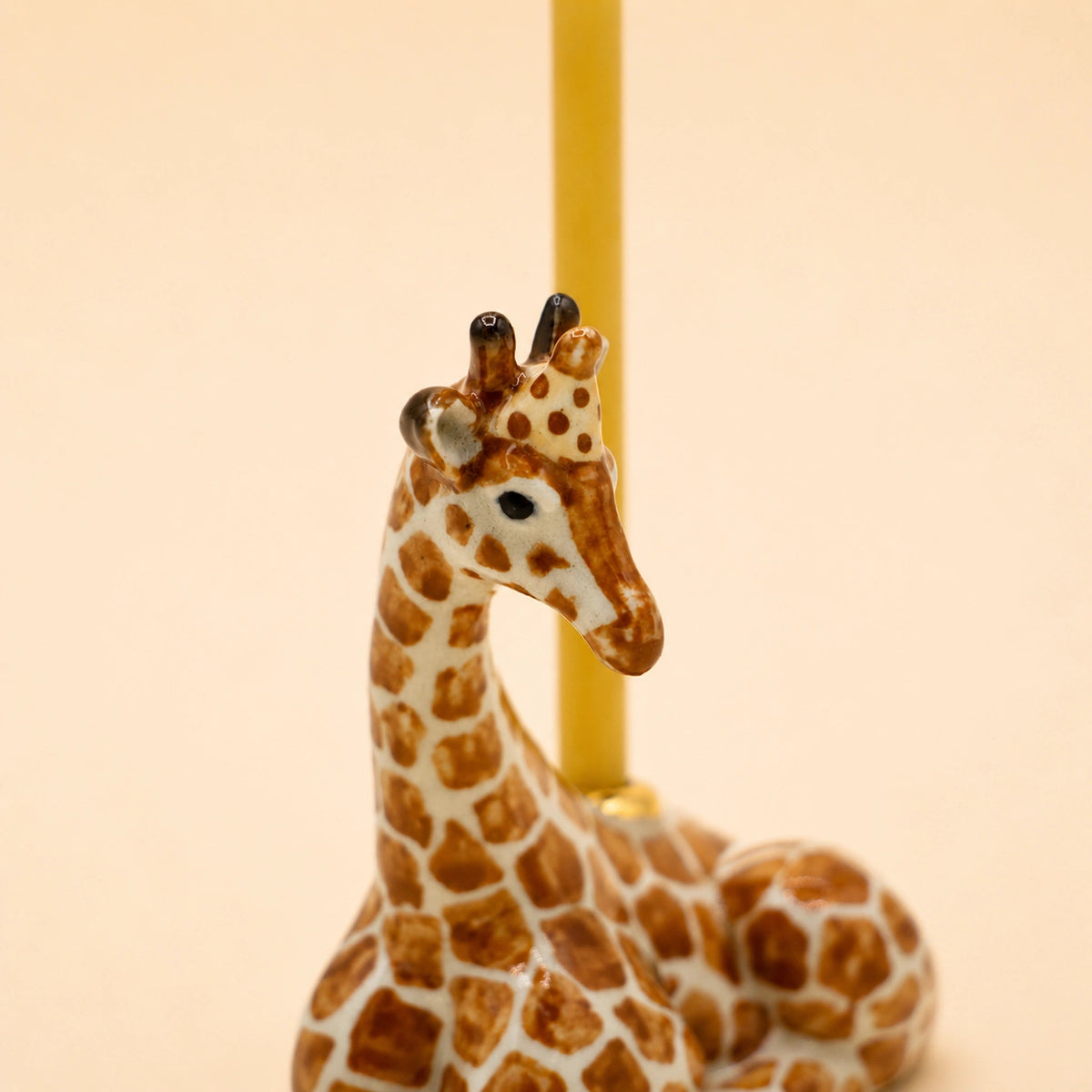 Giraffe Cake Topper | Porcelain Candle Holder
