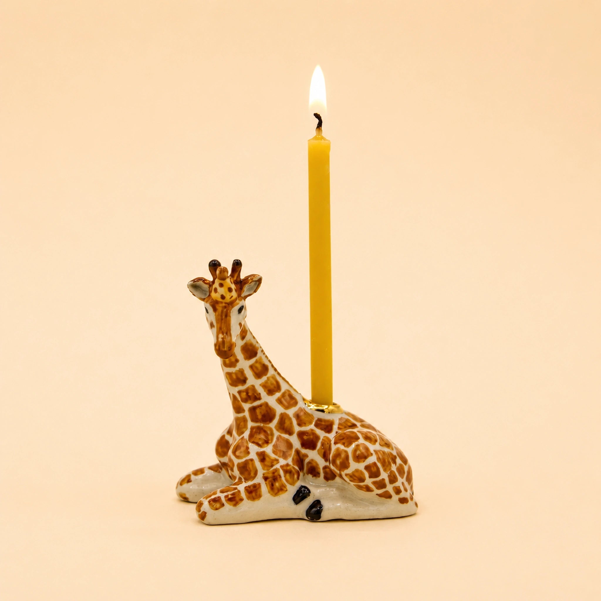 Giraffe Cake Topper | Porcelain Candle Holder