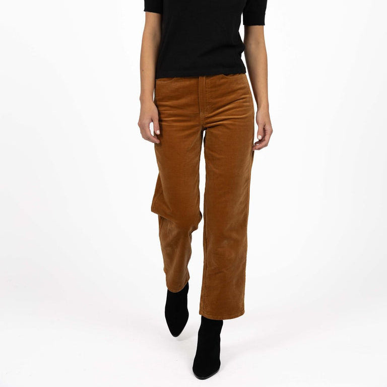 Va Va Velour Pant - Camel