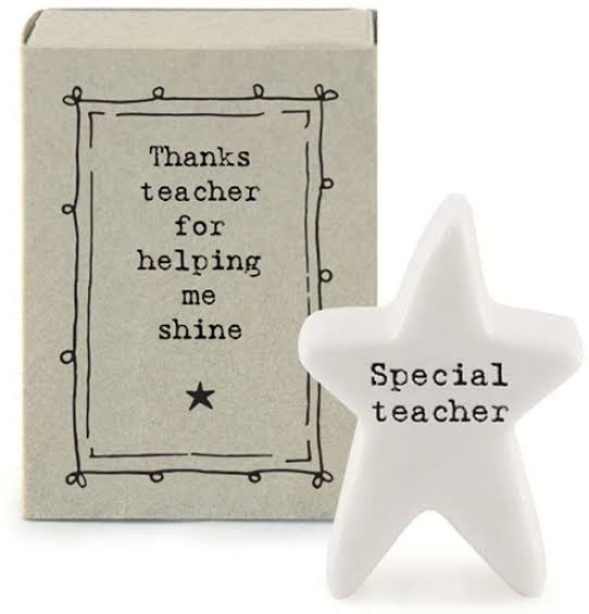 Matchbox Figurine Thanks Teacher For Helping Me Shine