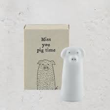 Miss you pig time - Matchbox Figurine