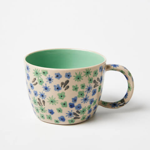 Ditsy Mint Mug