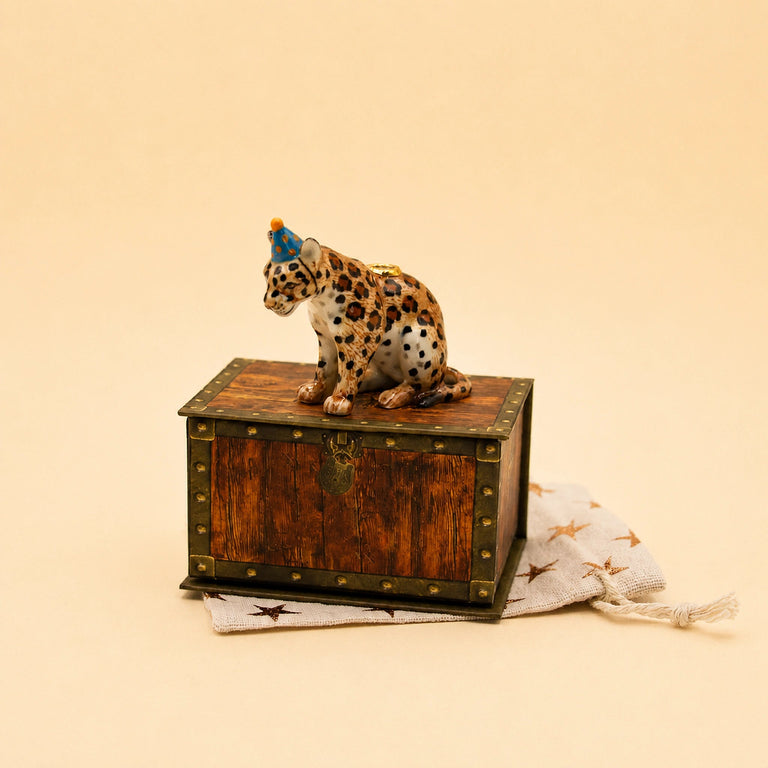 Jaguar Cake Topper | Porcelain Candle Holder