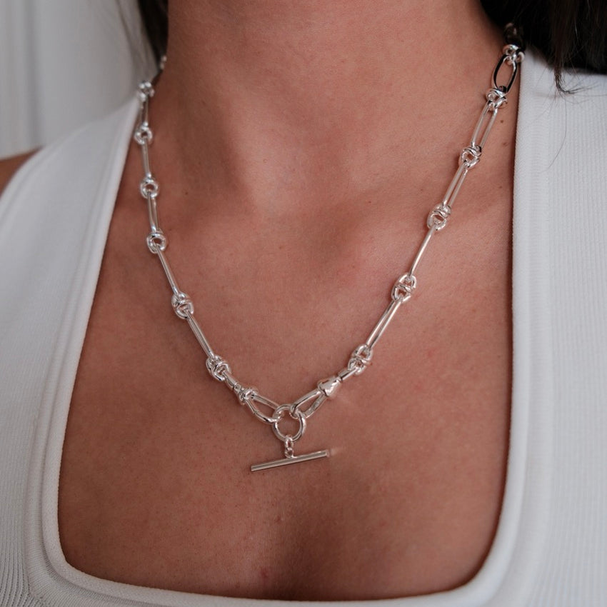 Lucia Necklace - in Silver & Gold