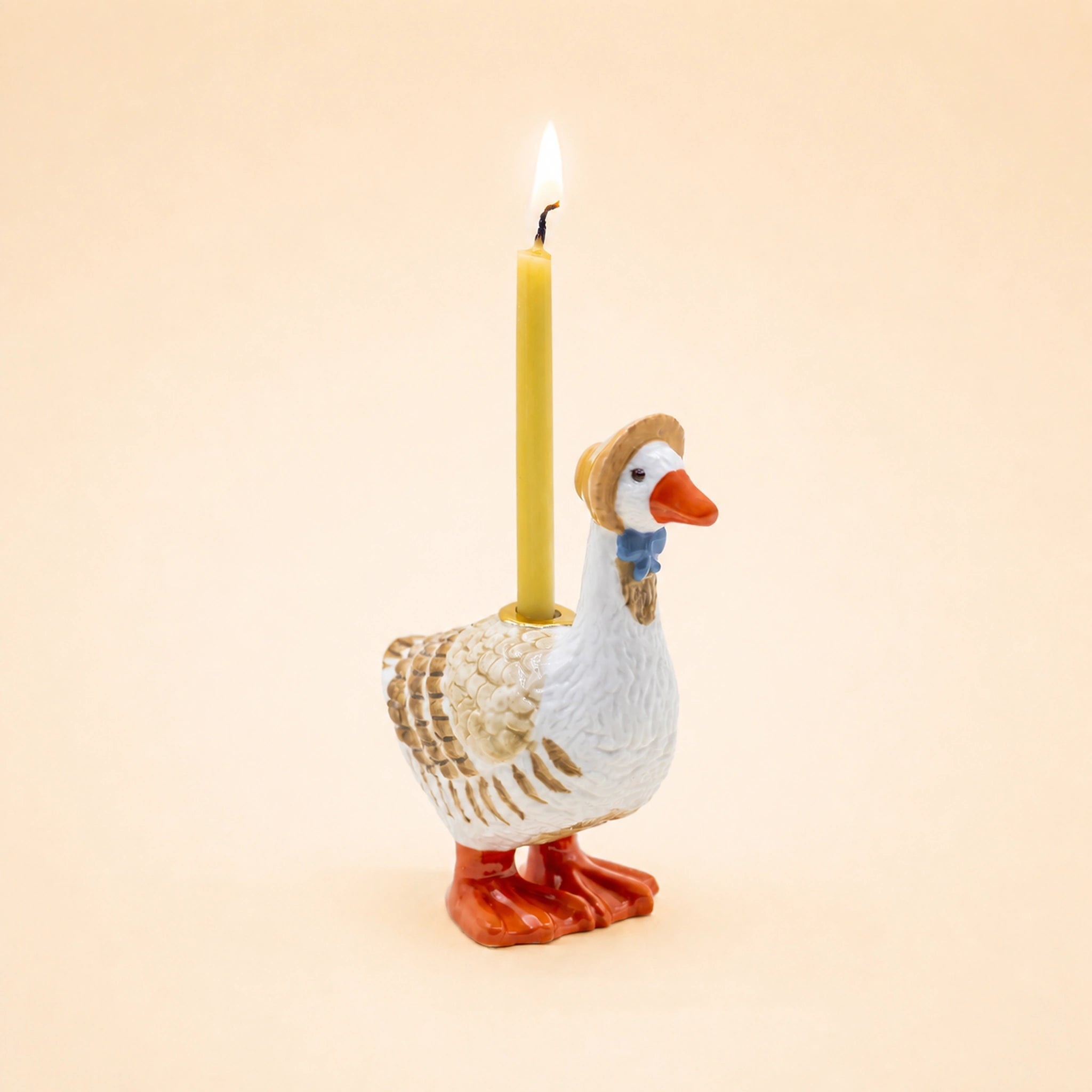 Mother Goose Cake Topper | Porcelain Candle Holder