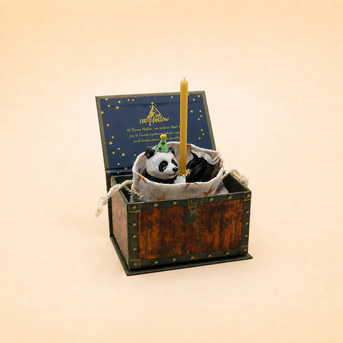 Panda Cake Topper | Porcelain Candle Holder