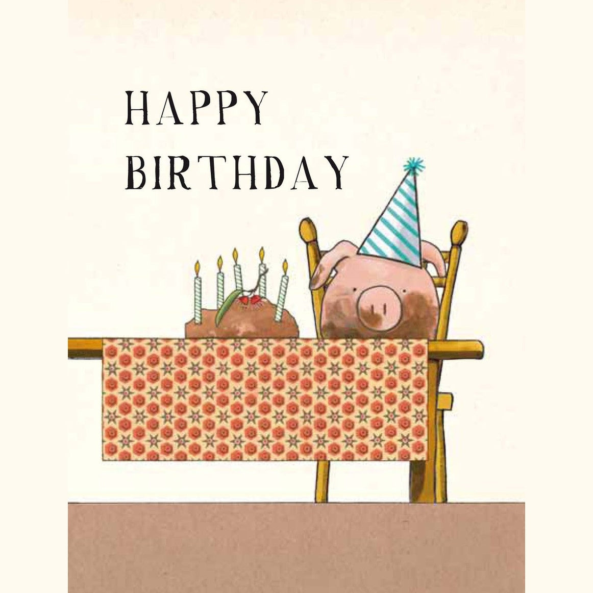RTD Greeting Card - Mud Cake By Pig