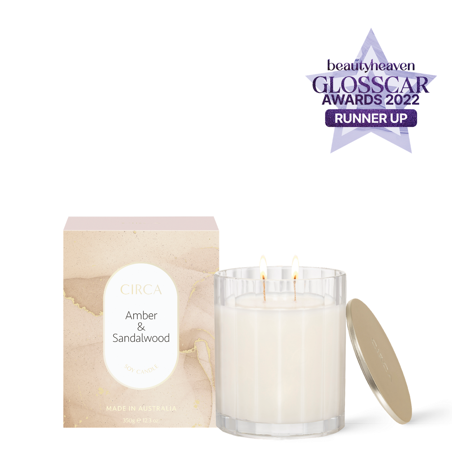 Circa - Soy Candle 350g  Amber & Sandalwood