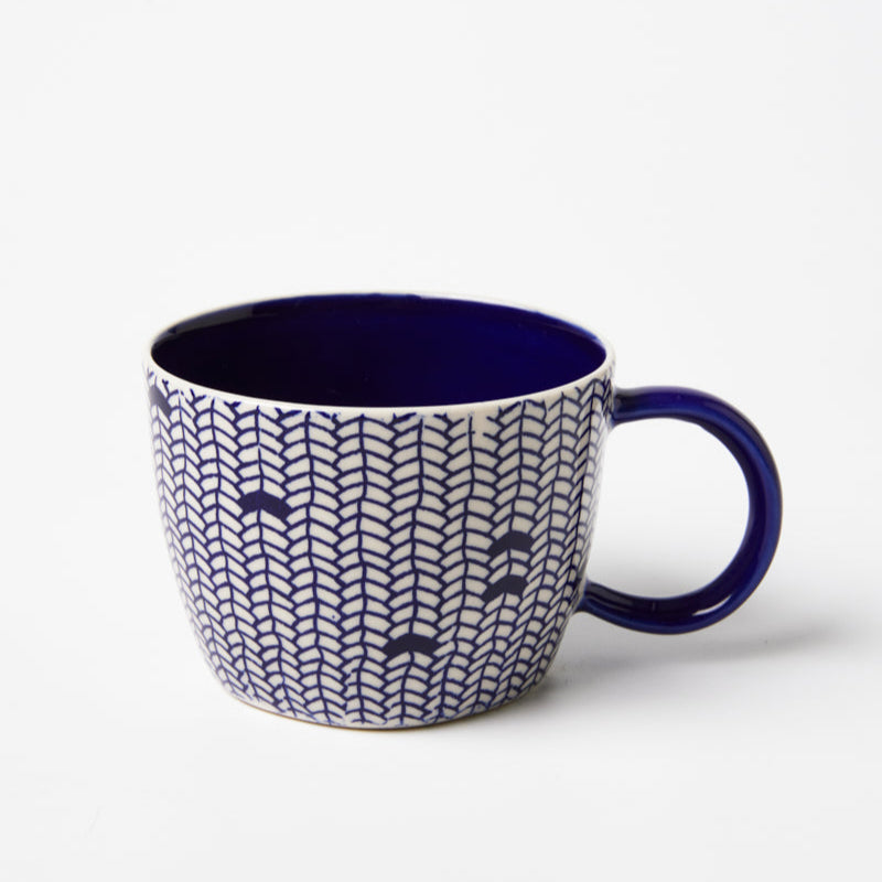 Blue Weave Mug