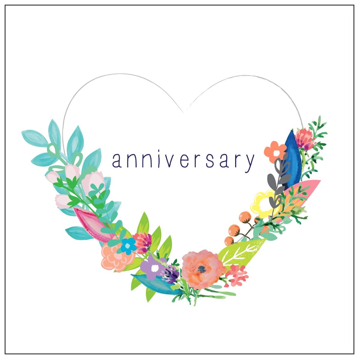 Anniversary Heart - Card