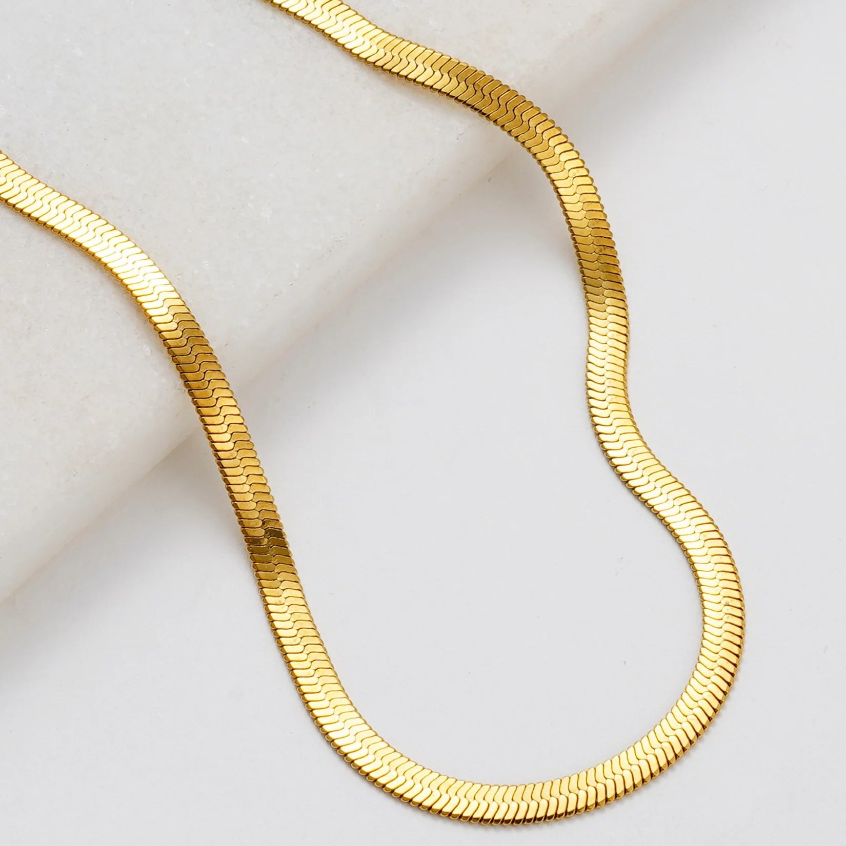 Snake Chain Necklace - Gold