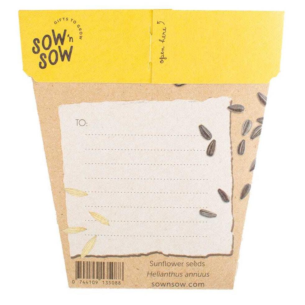 Sow 'n Sow Gift of Seeds - Sunflower