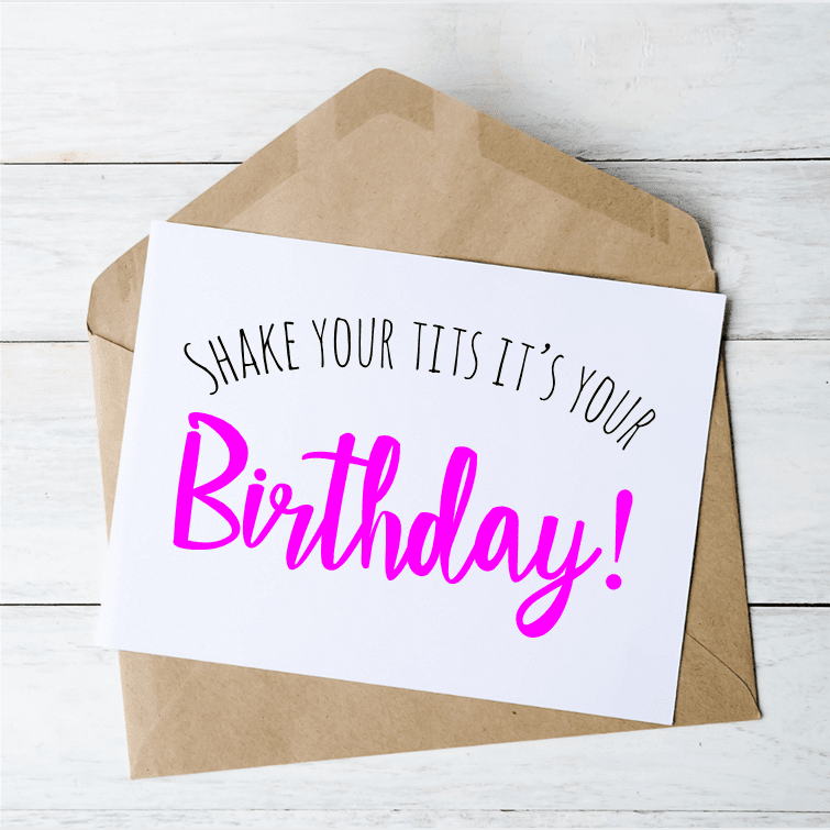 Birthday Tits - Card