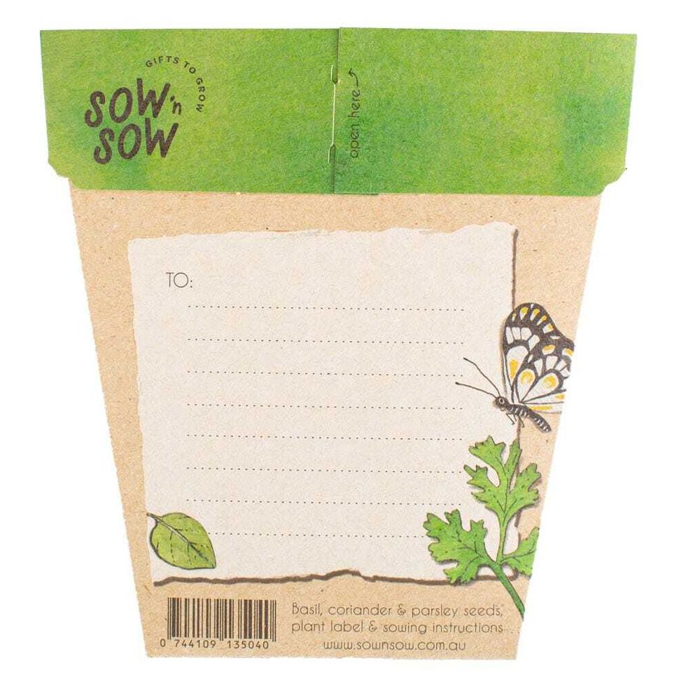 Sow 'n Sow Gift of Seeds - Trio Of Herbs