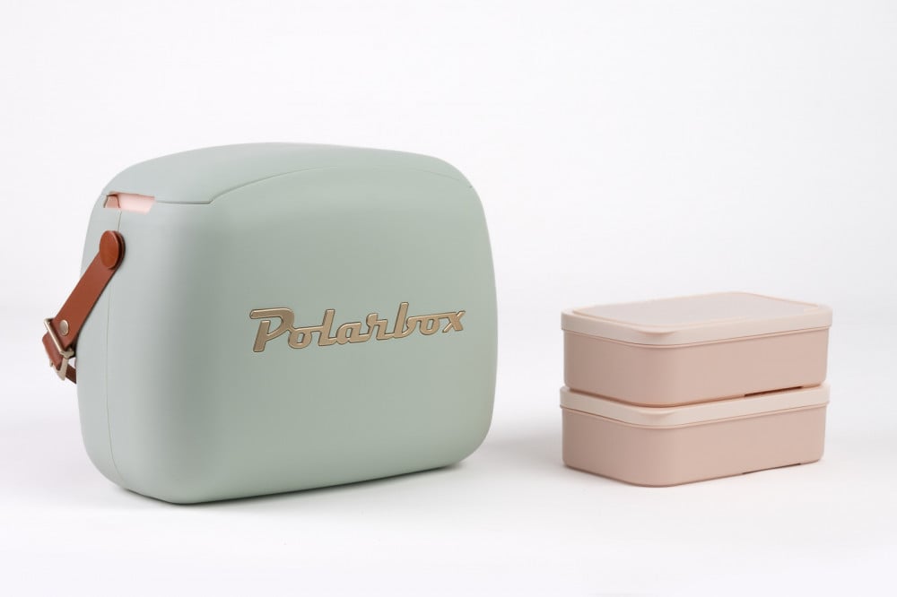 Polarbox - Retro Cooler Bag matcha Gold 6L