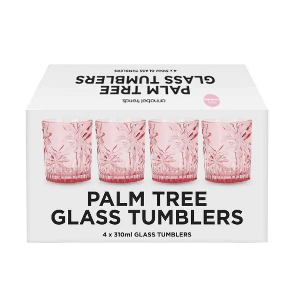 Tumbler Set 4 - Palm Trees