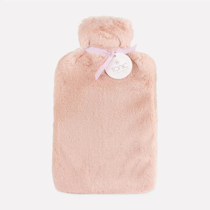 Deluxe Hot Water Bottle Dusty Rose