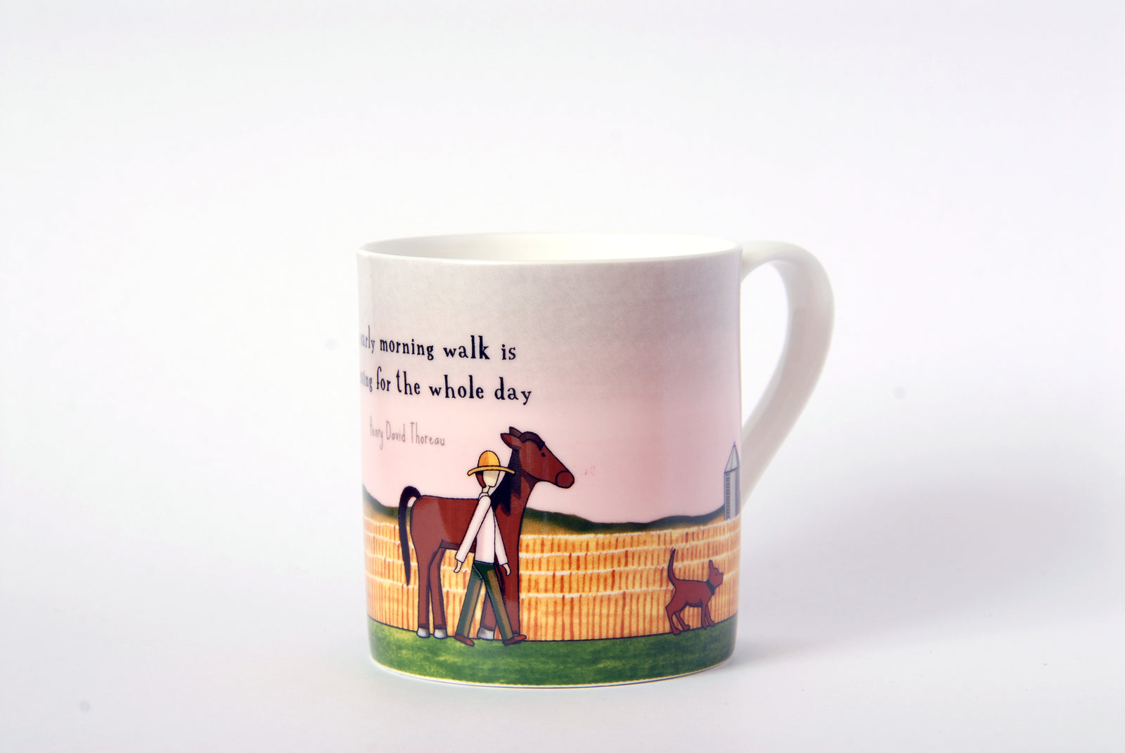 An Early Morning Walk 15oz Large Bone China Cup