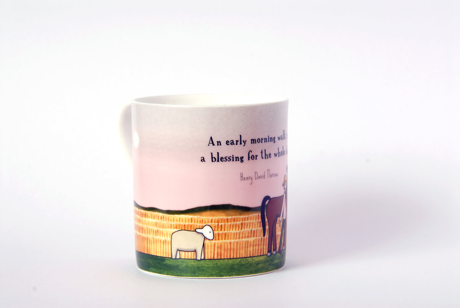 An Early Morning Walk 15oz Large Bone China Cup