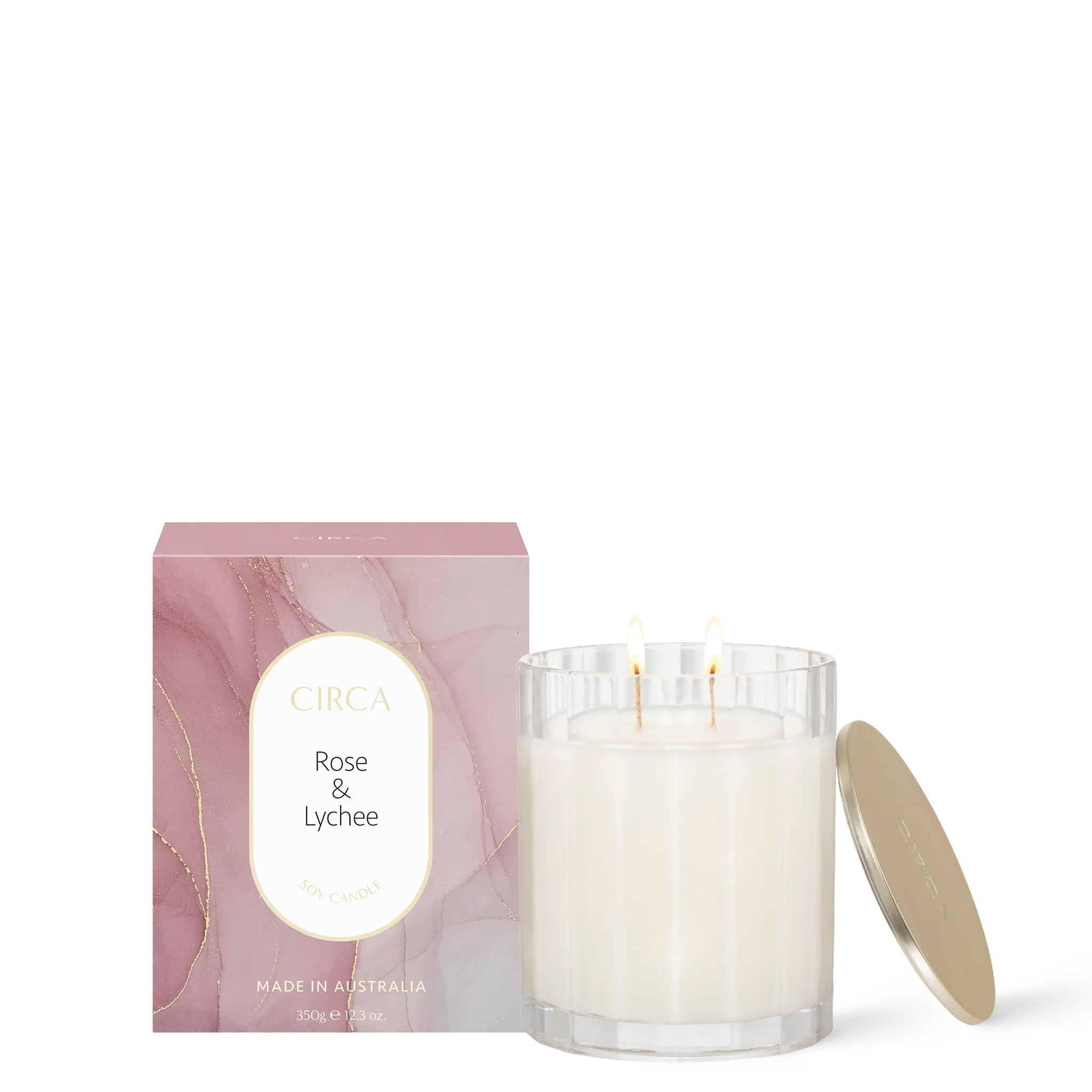 Rose & Lychee Soy Candle 350g