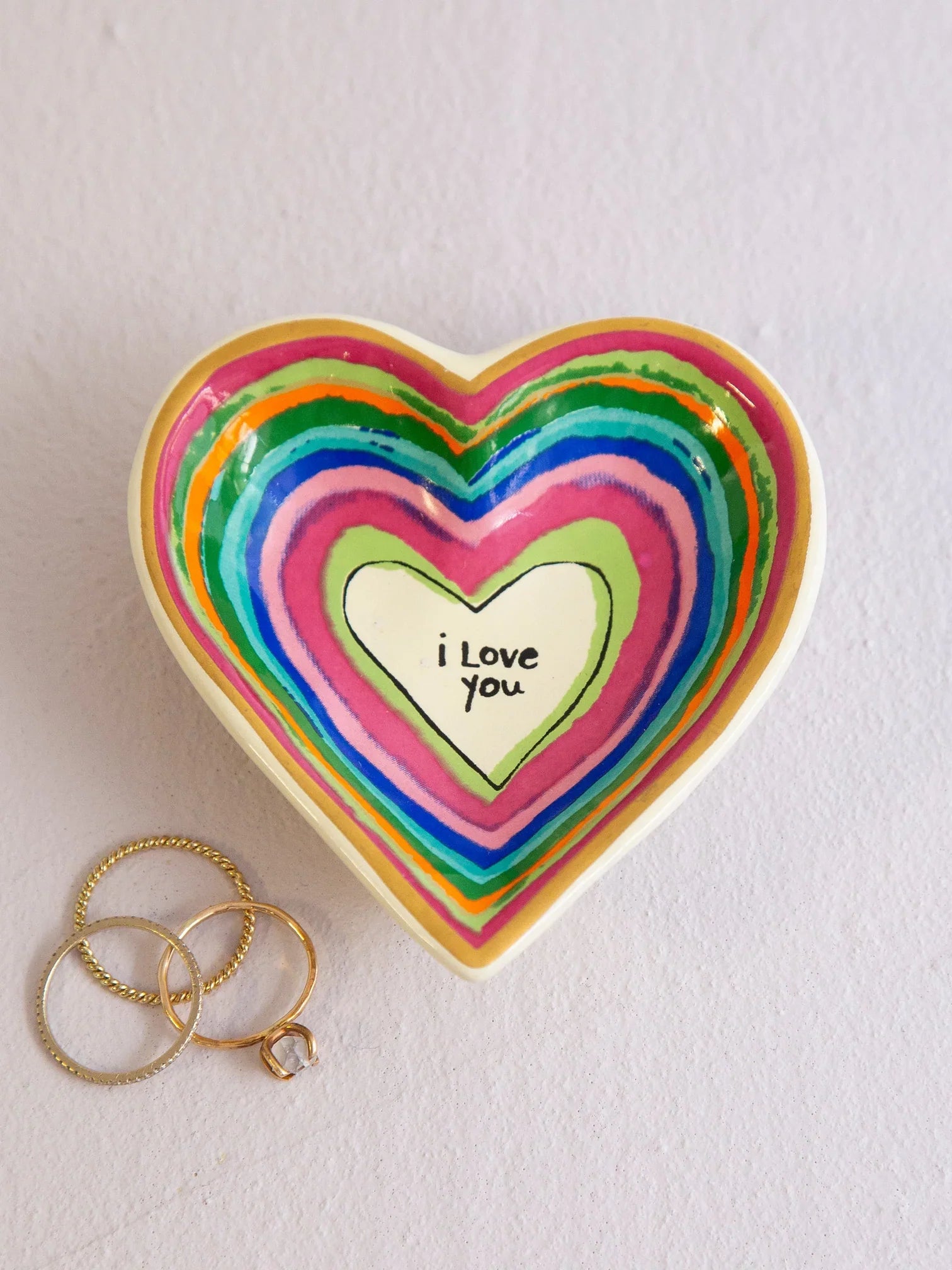 Natural Life - Heart Trinket Dish - I Love You