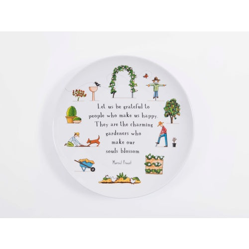 A Day In The Garden Ceramic Plate