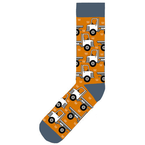 red tractor designs - Trucks Cotton Socks