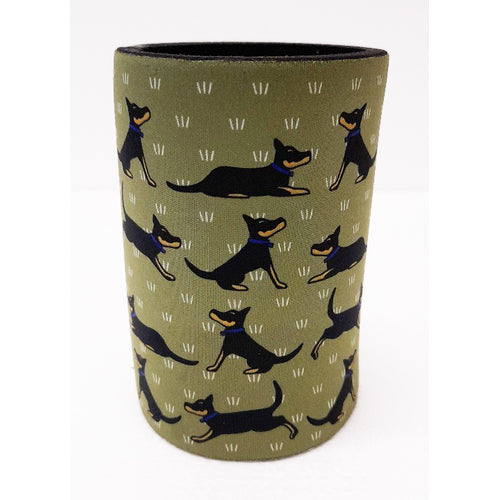 red tractor designs - Black & Tan Kelpies Stubby Holder